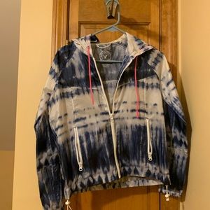 Acid wash windbreaker